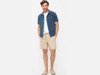 Twill Jogger Shorts -- 7-inch inseam
